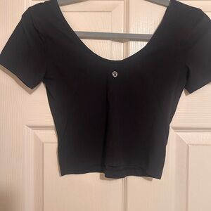 lululemon athletica Classic Black Crop Top